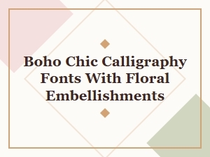 Floral Flourishes for Boho Chic Handwriting